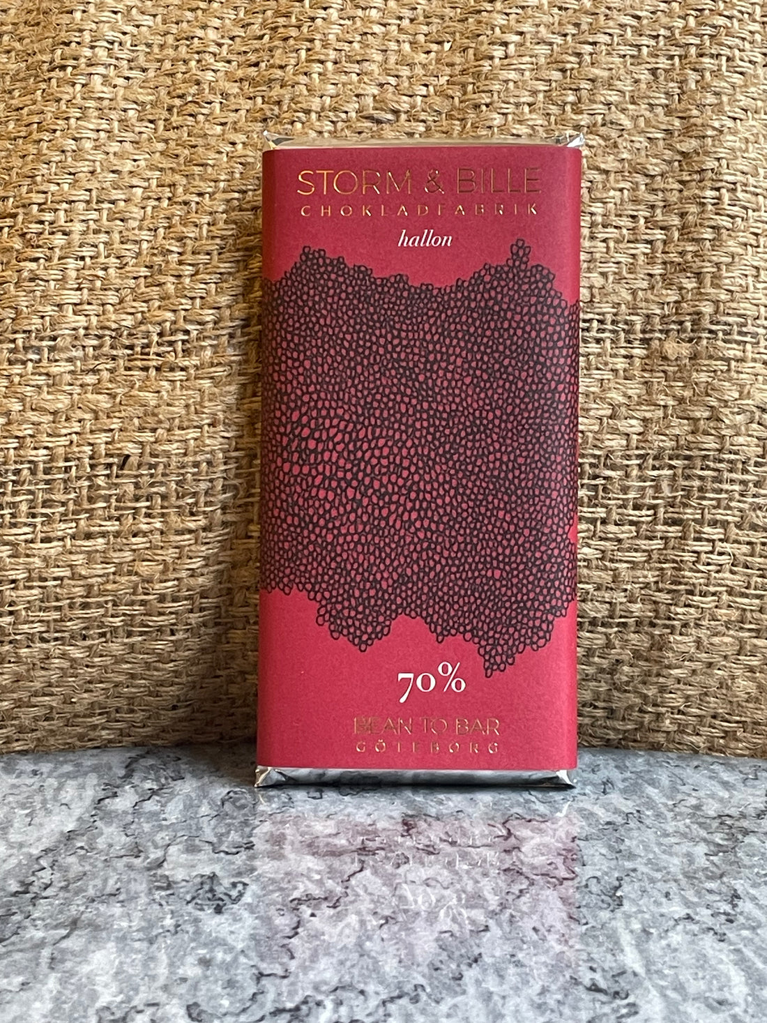 Chokladkaka 70% Hallon EKO 70g