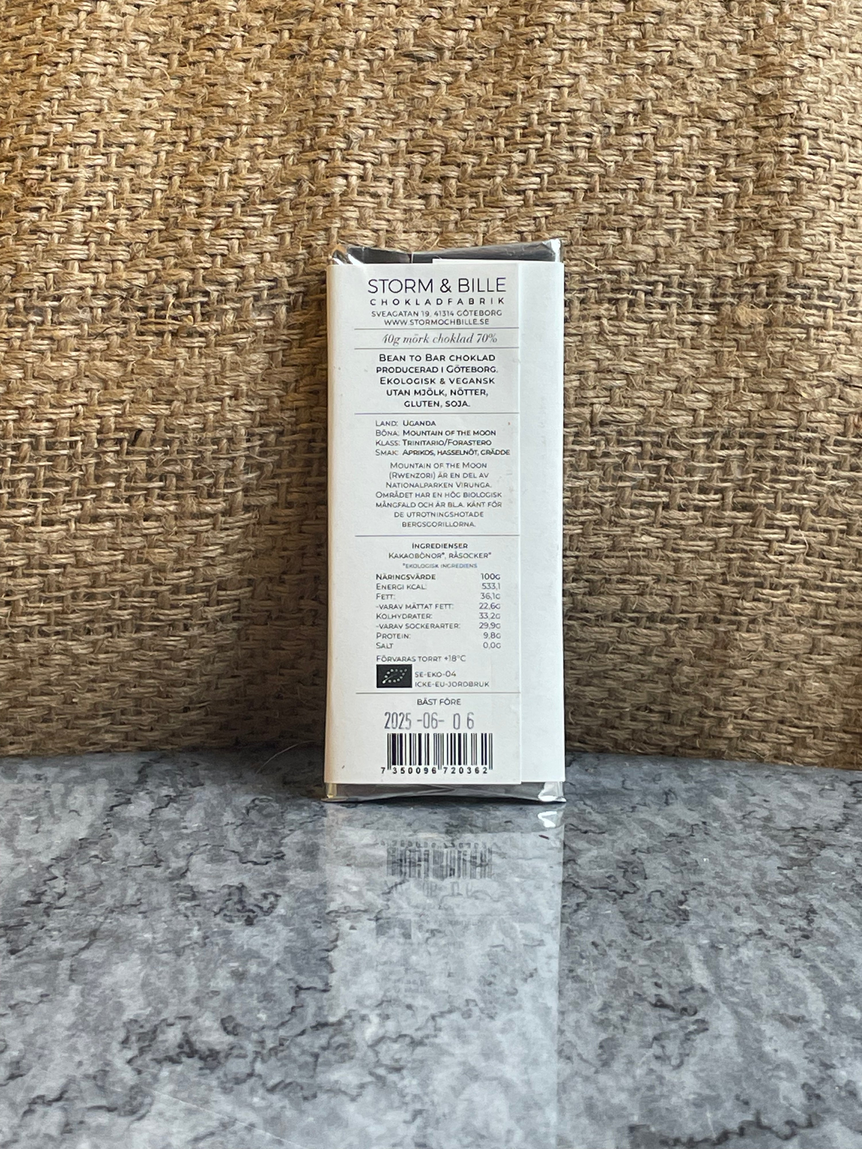 Chocolate bar 70% Uganda BIO