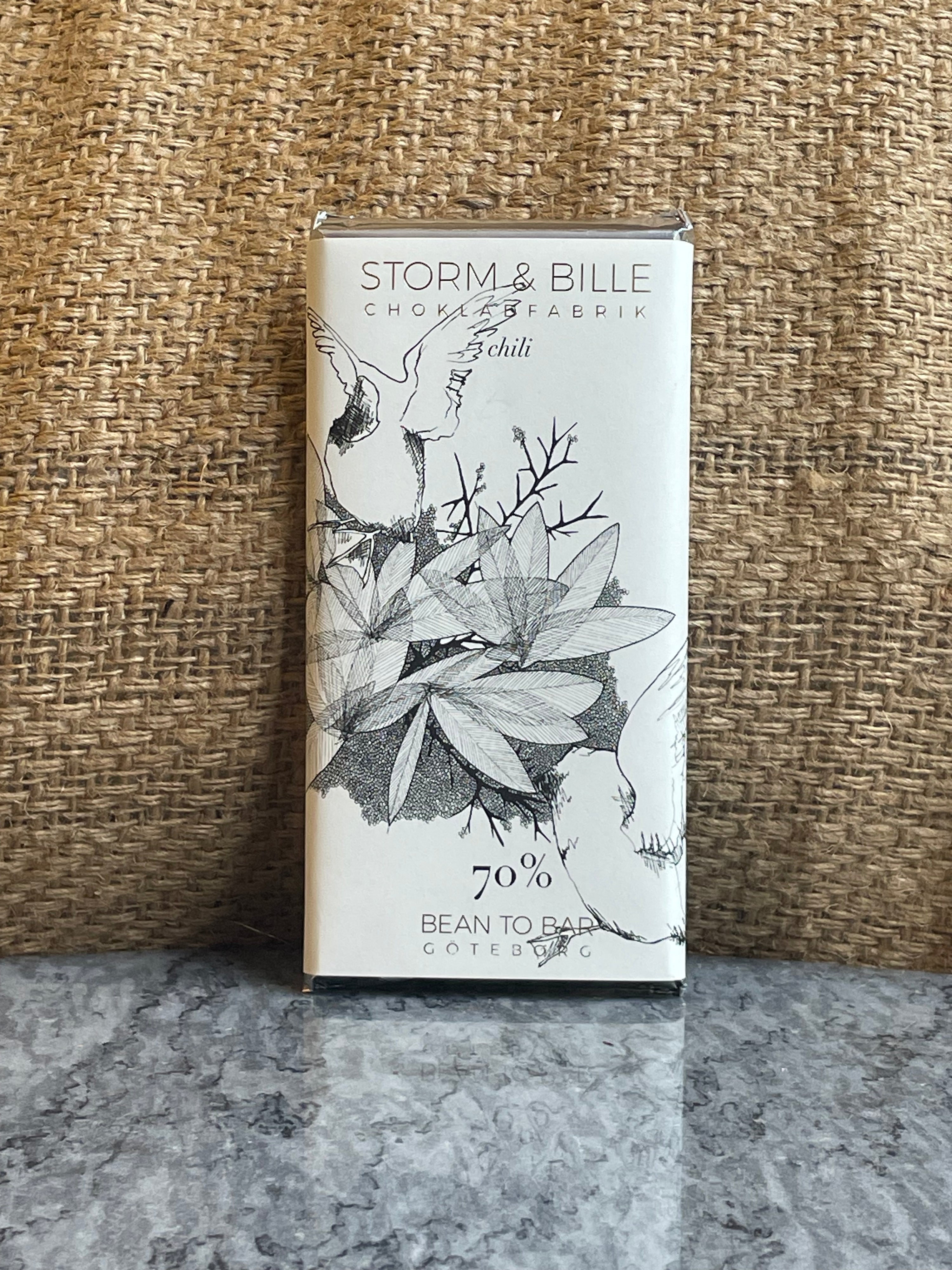 Chocolate bar 70% Chili EKO 70g