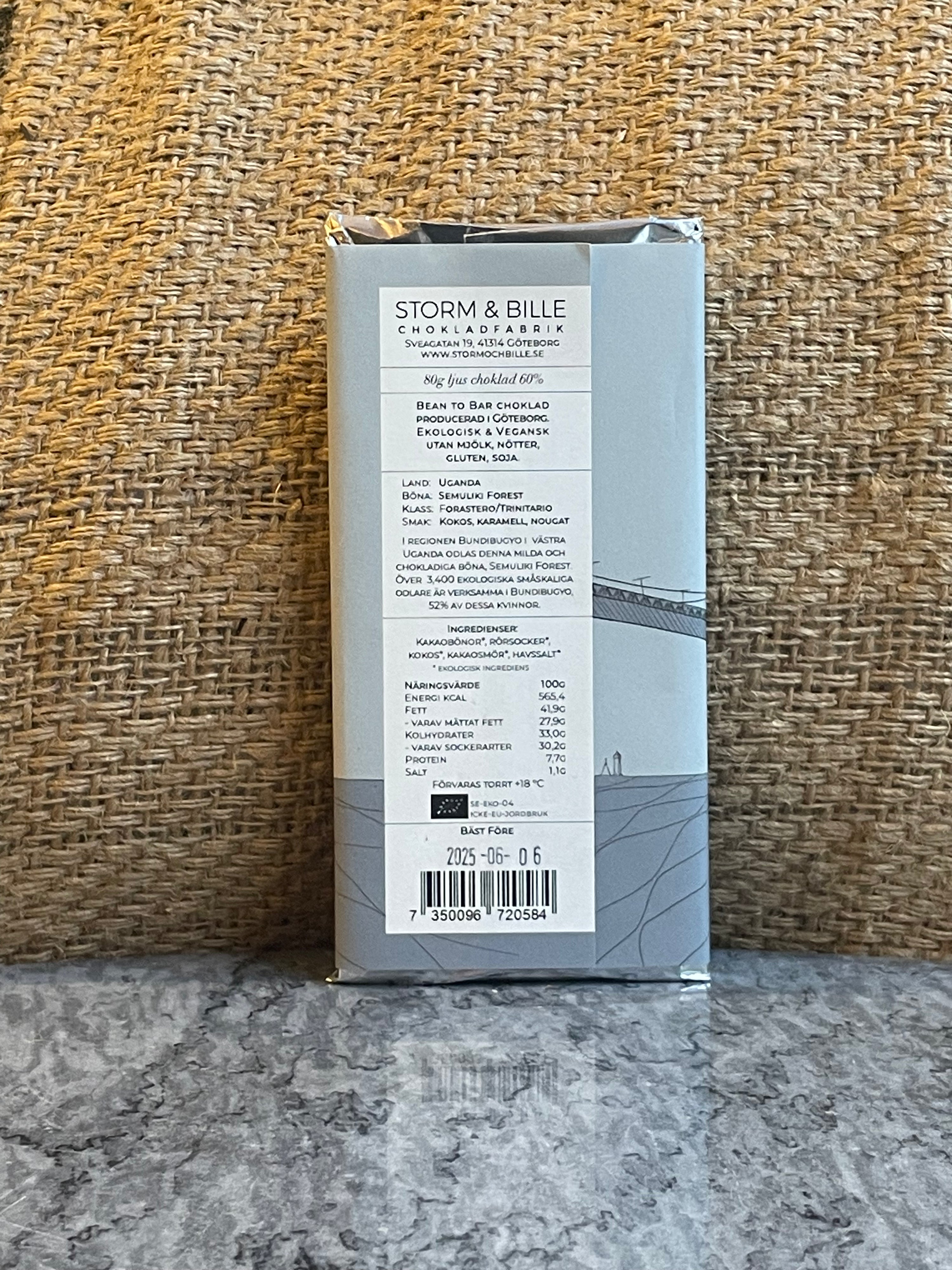 Chocolate cake 60% Göteborgkakan ECO 70g
