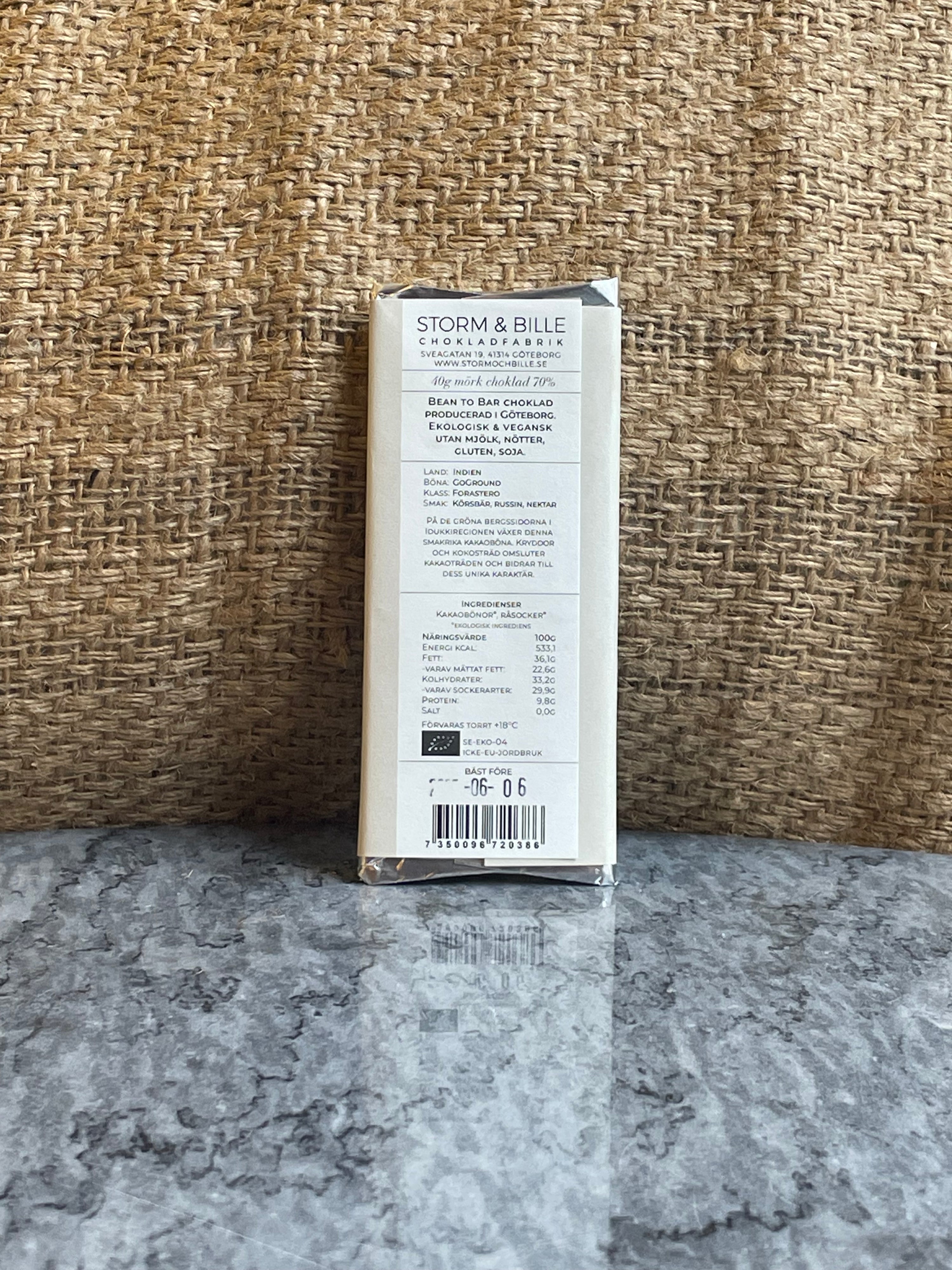 Chocolate cake 70% India ECO