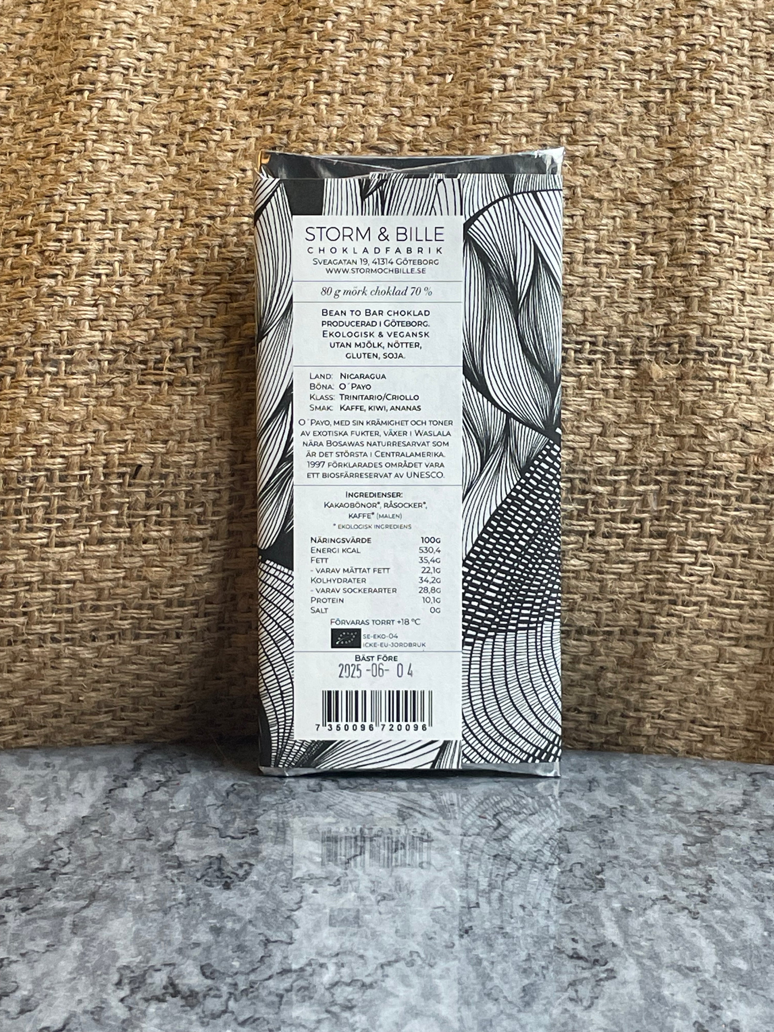 Chocolate cake 70% Kaffennibs BIO 70g