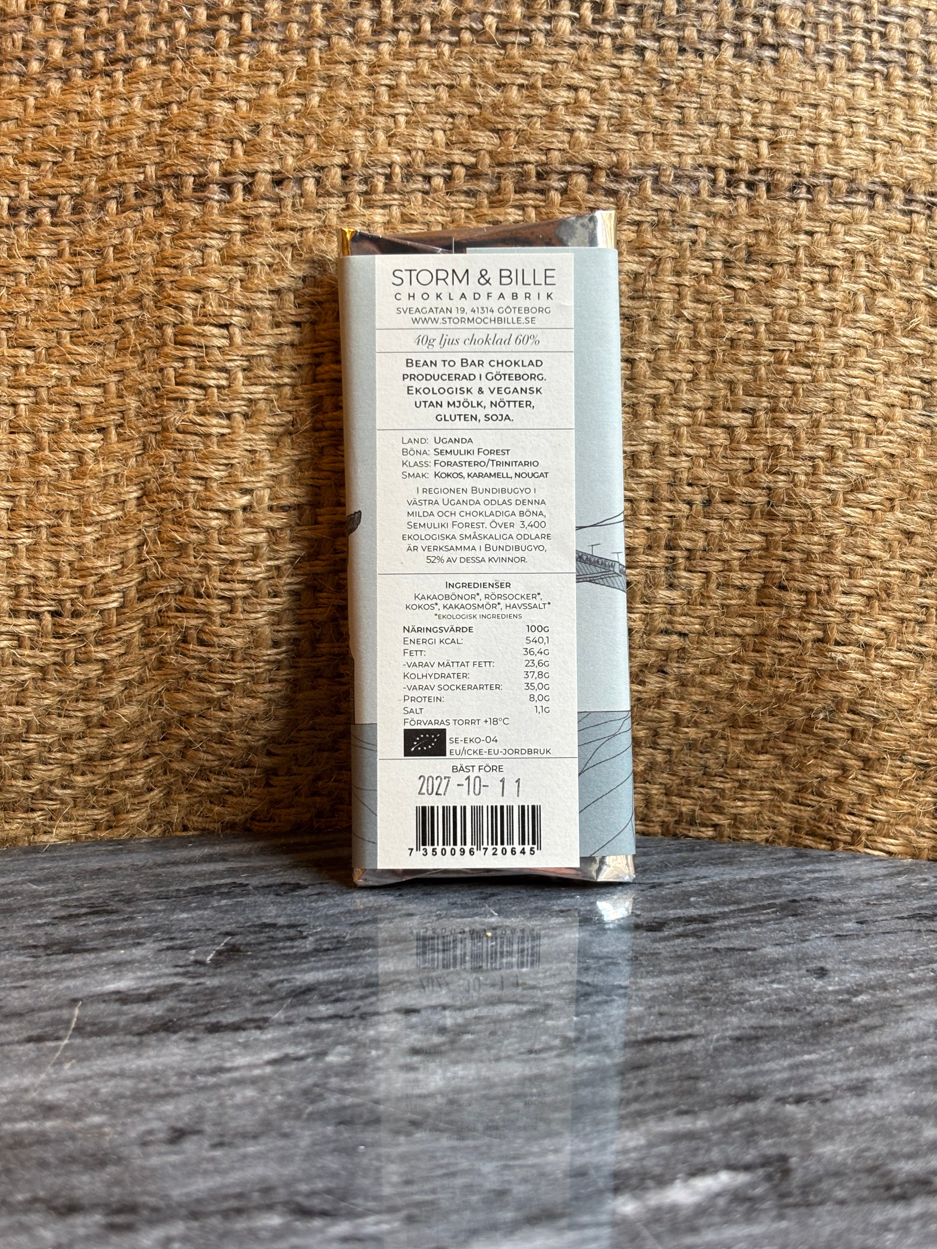 Chocolate cake 60% Göteborgkakan ECO 70g