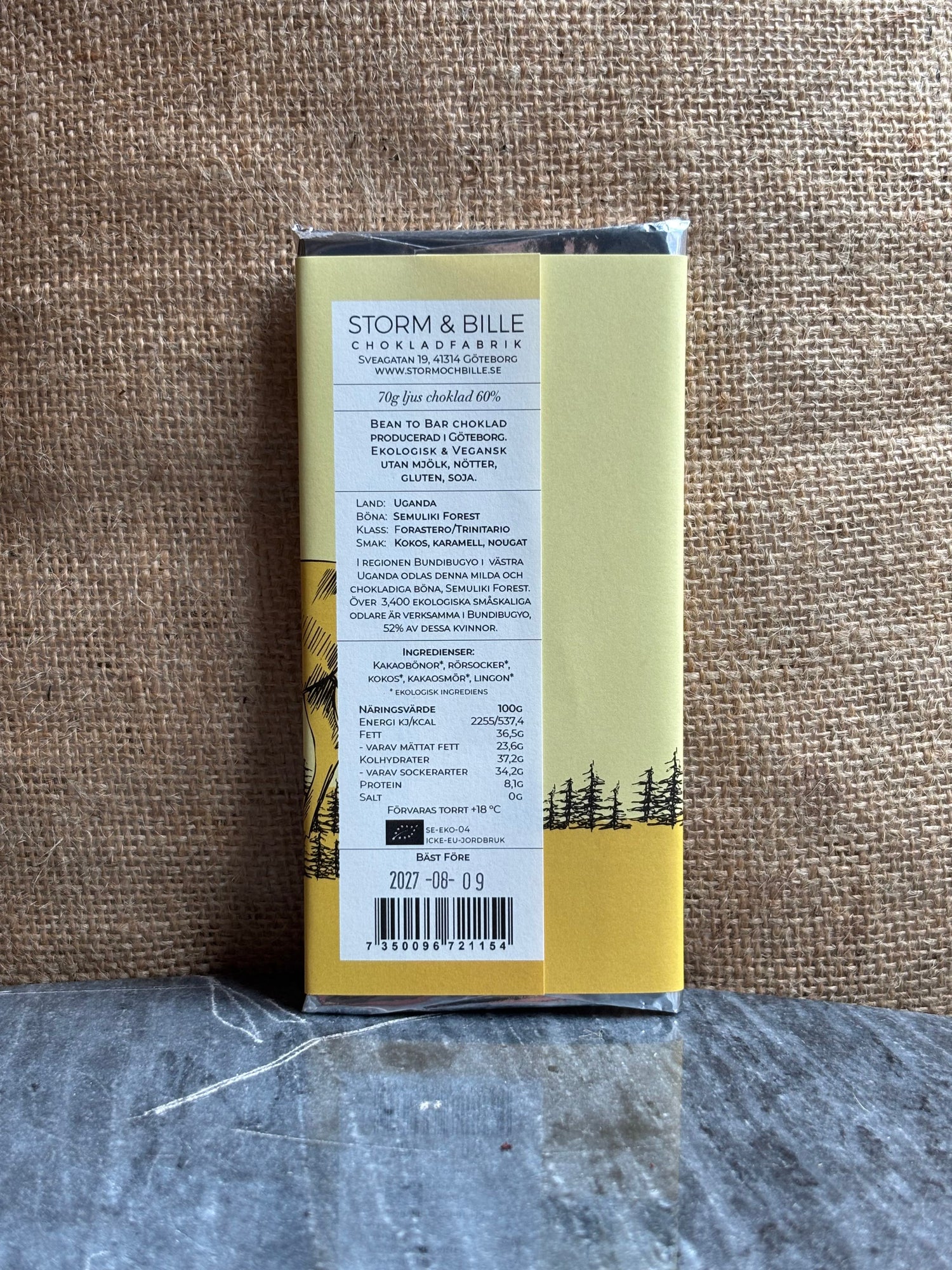 Chocolate cake 60% Göteborgkakan ECO 70g
